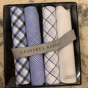 Set of four, Geoffrey Beene handkerchiefs.